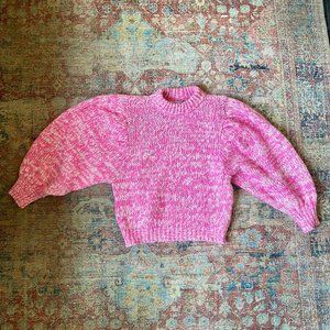ASOS Pink Puff Sleeves Sweater